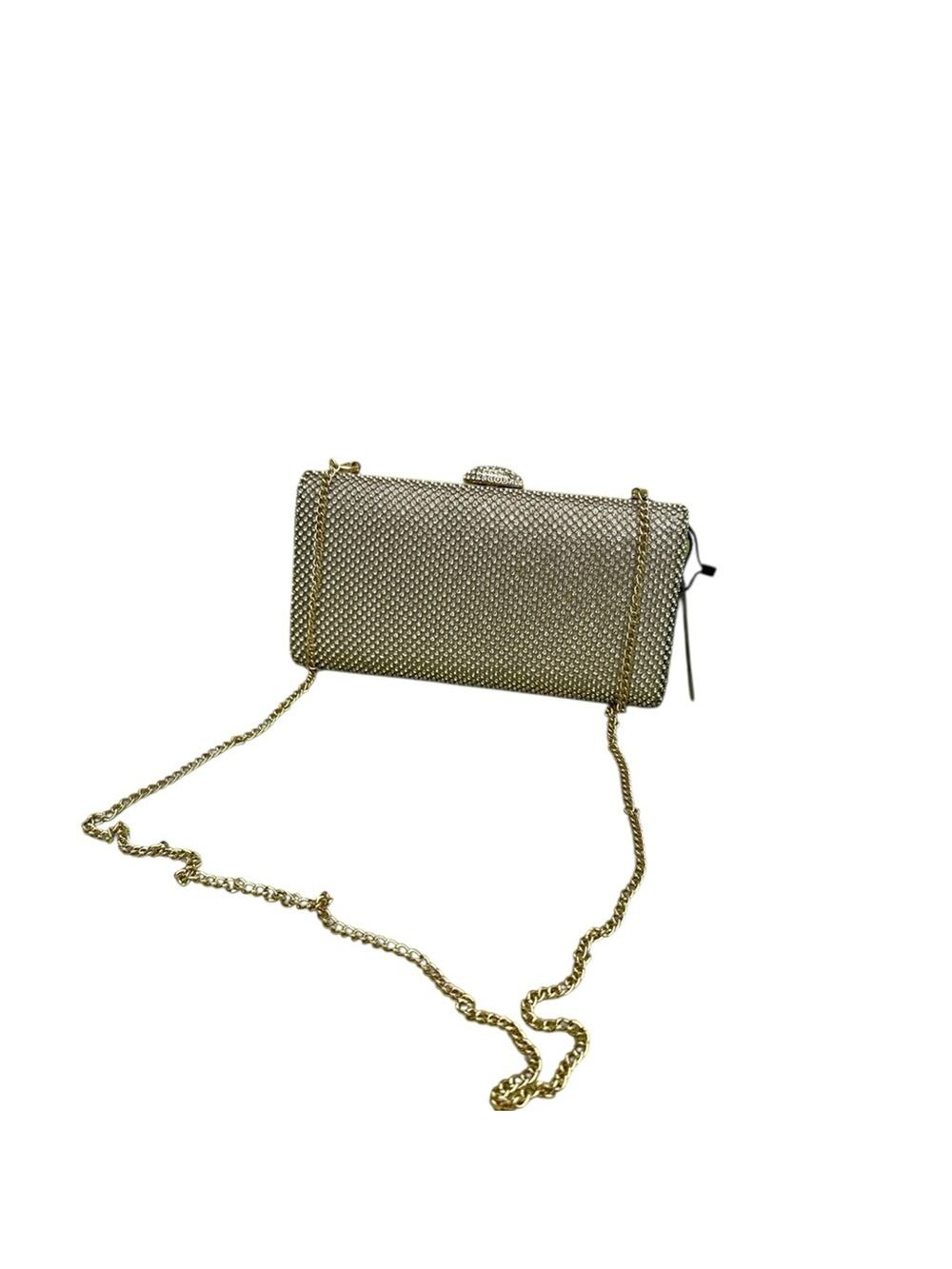 Gold Glamour Wristlet Clutch